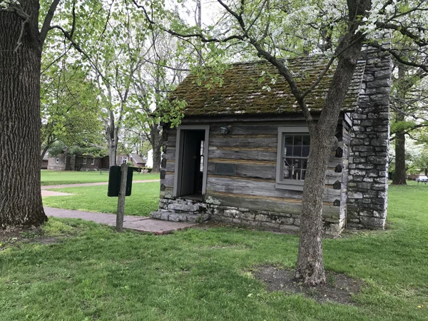 The grounds at Constitution Square Historic Site, across from McDowell House