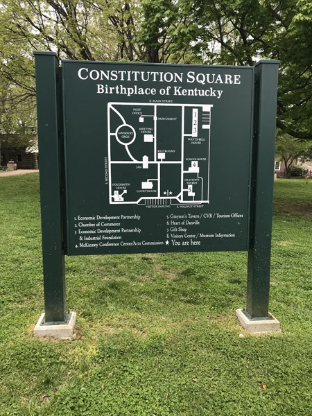 Historic buildings at Constitution Square Historic Site, Danville, Kentucky