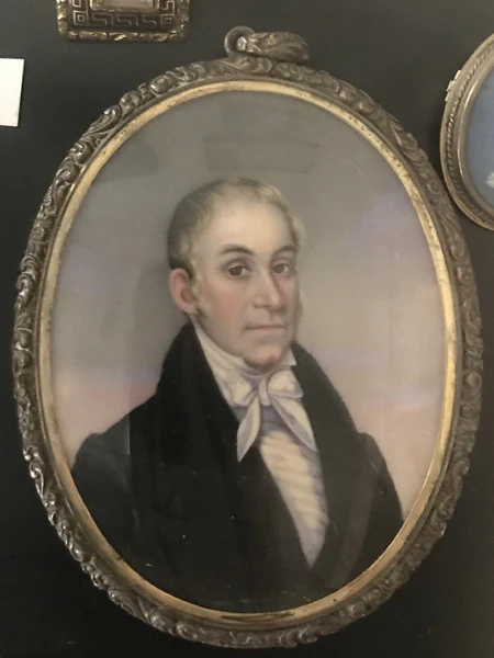 Period furnishings on the second floor of McDowell House