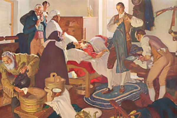 The Dawn of Abdominal Surgery by Dean Cornell, N.A - Commissioned by Wyeth Laboratories, Philadelphia
